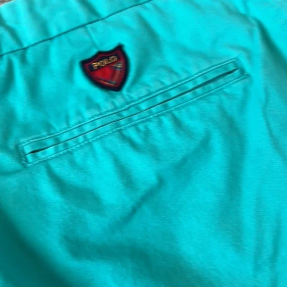 Men’s POLO GOLF Ralph Lauren 34 Cotton Twill with stretch Turquoise Classic Fit - Picture 5 of 11